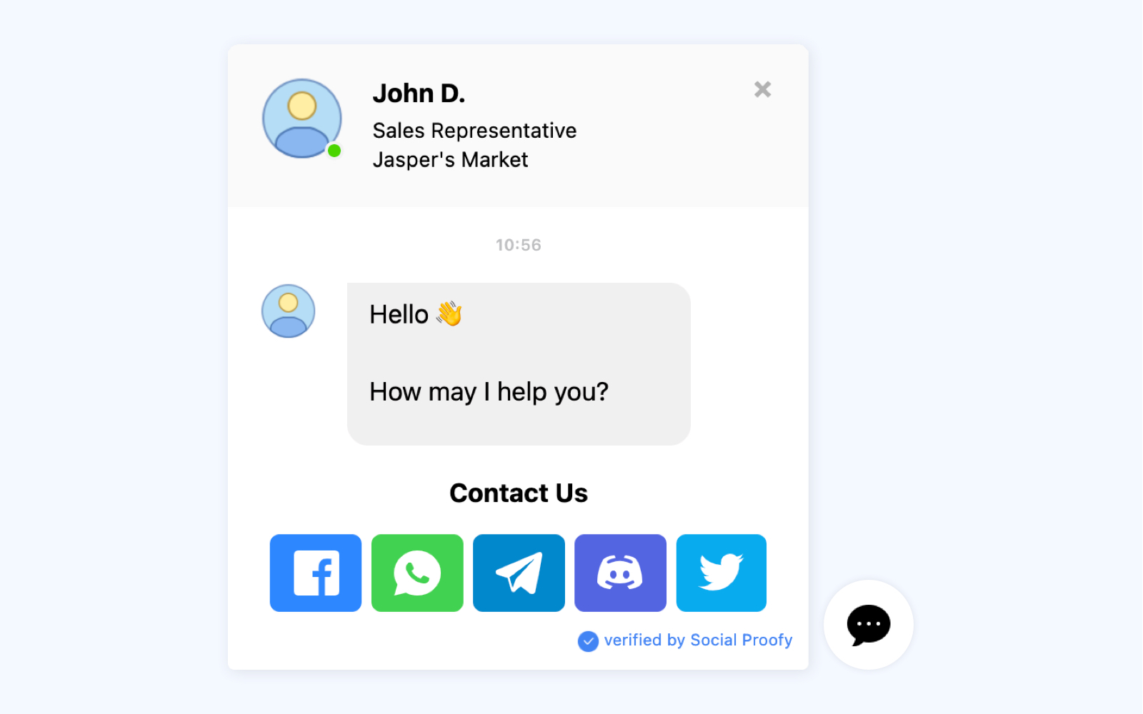 Social Proofy All-in-One Chat Widget