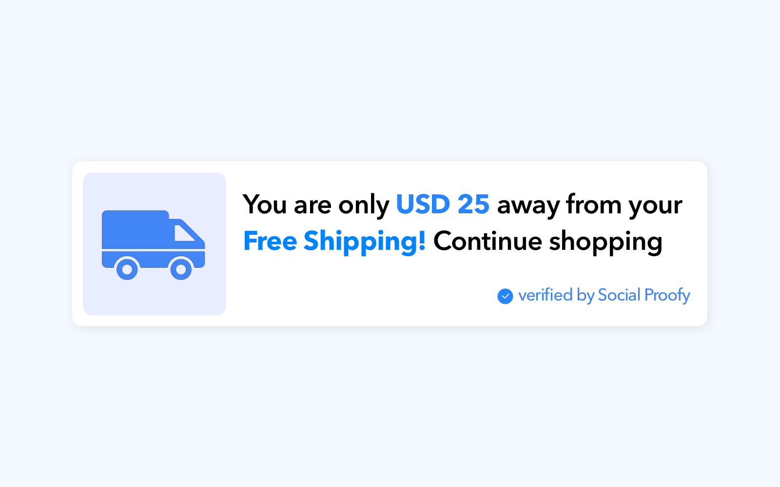 Social Proofy Free Shipping Widget