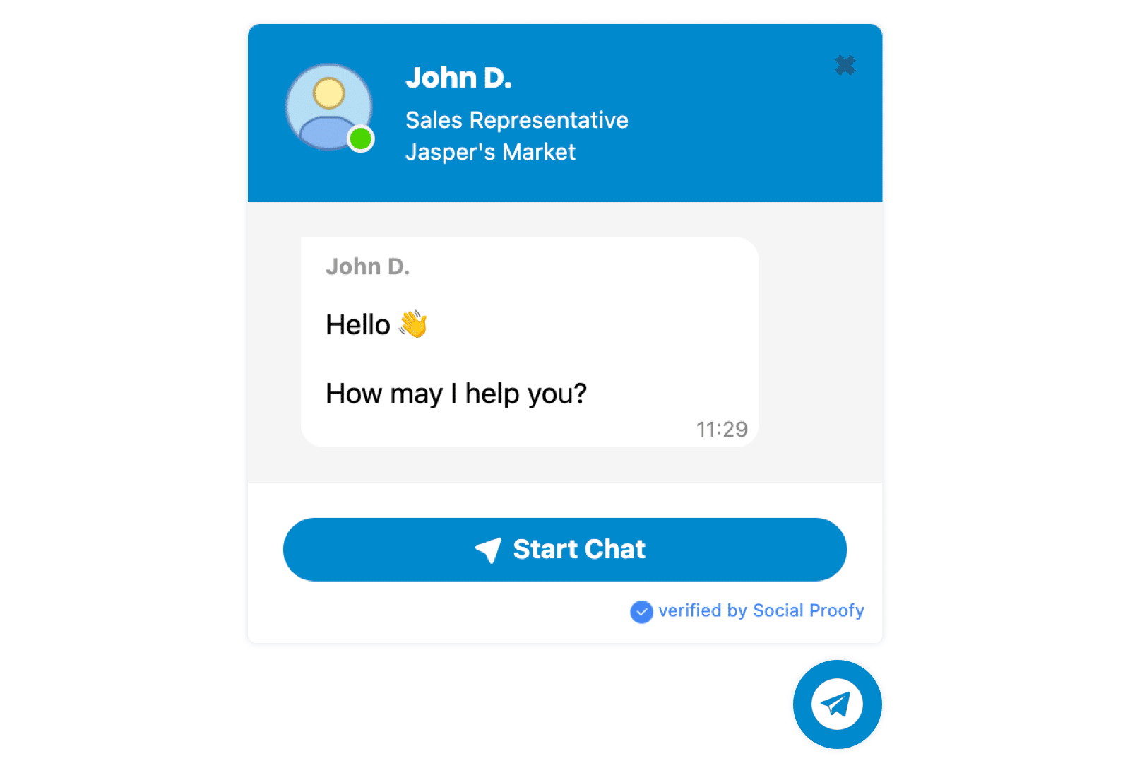 Telegram Messenger Widget
