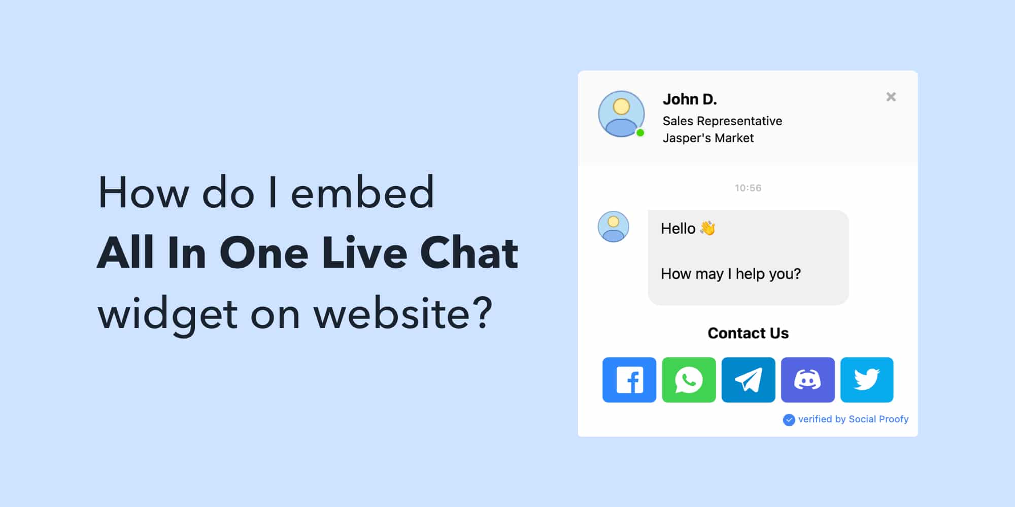 How Do I Embed All In One Live Chat Widget On Website?